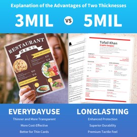 MultiLabel Clear Thermal Laminating Pouches C 9 x 11.5 Inch, 3 mil Thick (200 Pack) C Professional-Grade Lamination Sheets for Documents, Photos & Crafts C Fits 8.5 x 11 Letter Size Paper - [3mil 200 Packs]