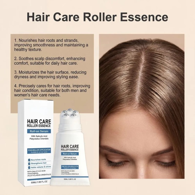 Hair Ampoule, Hair Roll-on With Castor Oil