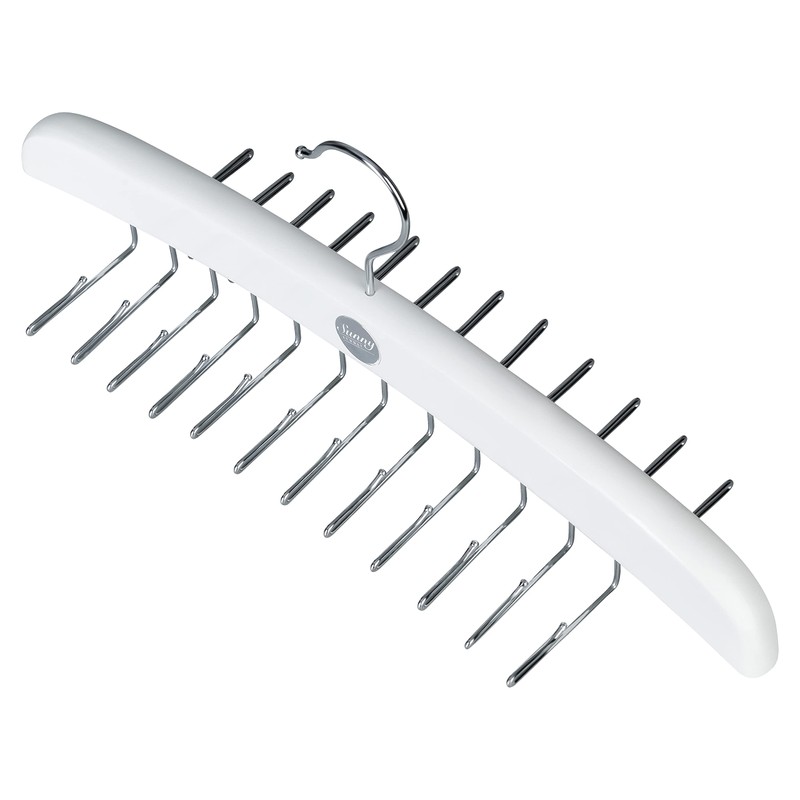 SUNNY SUNDAY ® Wooden Clothes Hanger, Tie Holder, Cupboard Organiser