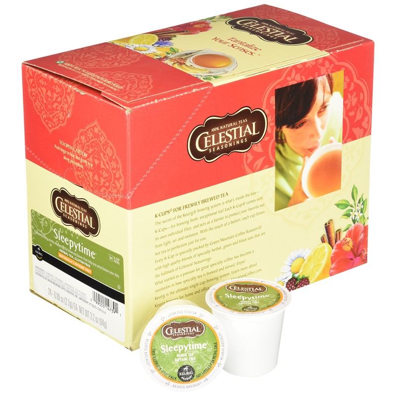 Celestial Seasonings Sleepytime Herbal Tea, K-Cup Portion Pack for Keurig