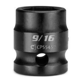 Capri Tools 9/16 in. Stubby Impact Socket, 1/2 in. Drive, 6-Point, SAE