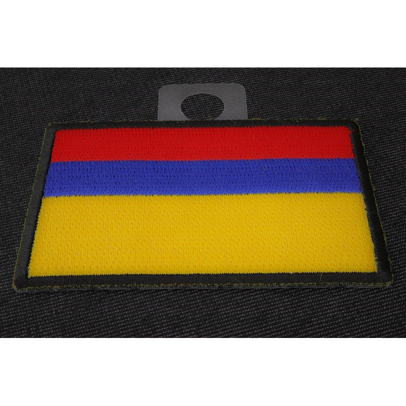Colombia Flag Patch - 3x2 inch. Embroidered Iron on Patch