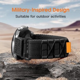 Blueshaweu 22 mm Nylon Sports Strap Compatible with CMF by Nothing Watch Pro 2 Smartwatch 1.32 inches, Velcro Design Replacement Strap Compatible with CMF Watch Pro/CMF Watch Pro 2