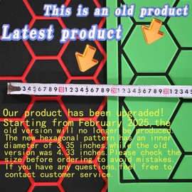 102.3"X37.7" New Hexagon EVA Self-Adhesive Boat Flooring and Decorative Fish for Yacht Pool Boat Flooring Sheet Thick Non-Skid mat (New Hexagon, Light Grey and Orange, 102.3"X37.7")