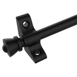 Stair rods for Carpets up to 28/32/36 inches Width Stair Carpet Runner Rod Set with Tower Finial and Brackets to Secure Stair Carpet (2 Pack, Black 32 inches)