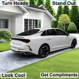 BOGAR TECH DESIGNS Full Rear Taillight Reflector Sidemarker and Third Brake Light Tint Kit Compatible with Kia K5 2021-2024, Dark Smoke