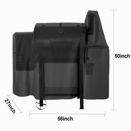 Grill Cover for Pit Boss Pro Series 850, 820 Wood Pellet Grill, 600D Heavy Duty Smoker Cover for 820D/ 820FB/ 820D3/ 820SC/ 820XL/ Z Grill 700 Series, All Weather Protection Waterproof BBQ Grill Cover