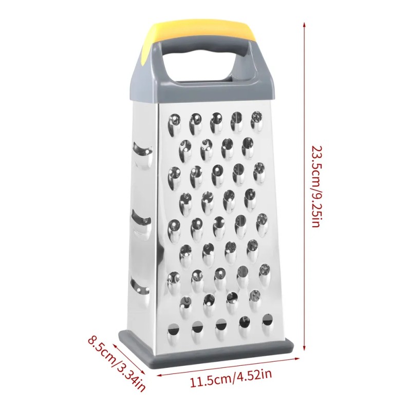 Rallador Manual De Quesos Y Verduras 4 En 1 Antideslizant