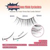 Half Lashes Natural Look C Curl False Eyelashes Cat Eye