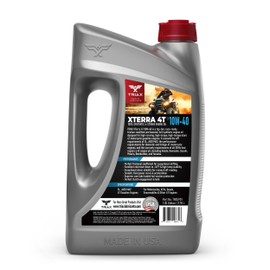 TRIAX XTerra 4T 10W-40 Full Synthetic 4 Stroke Engine Oil | For Motorcycles, ATVs, Quads & Snowmobiles | Exceeds JASO MA2 & API SL/SM/SN | True All Season | Race Ready (1 Gallon)