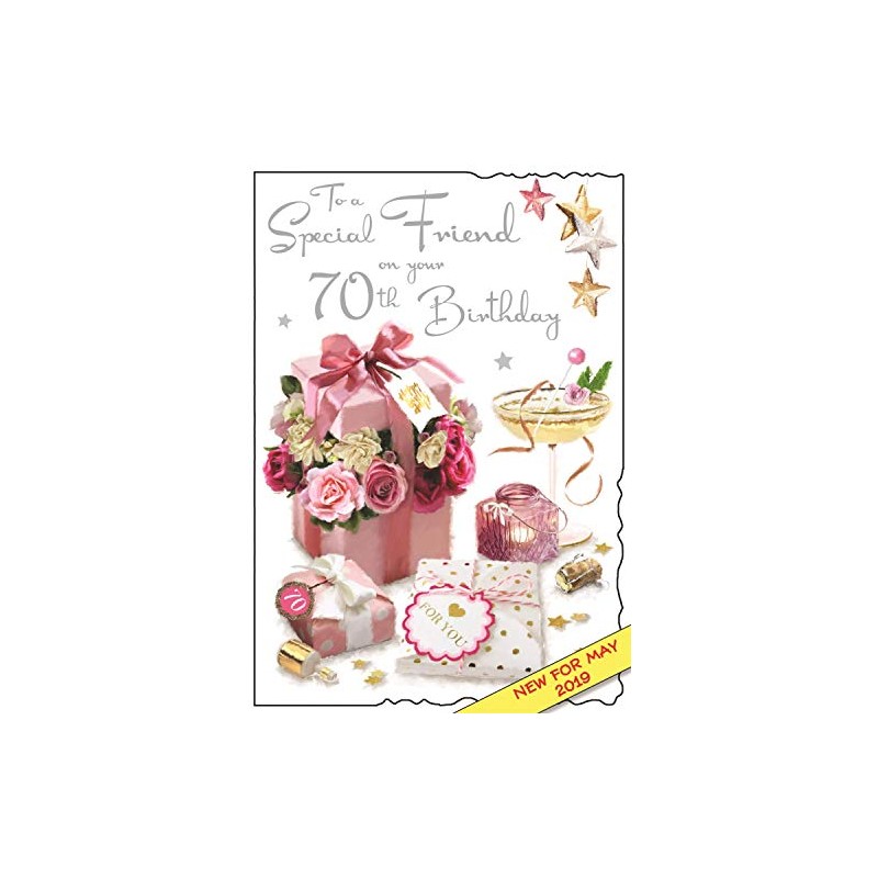 Jonny Javelin Friend 70TH Female Birthday Card