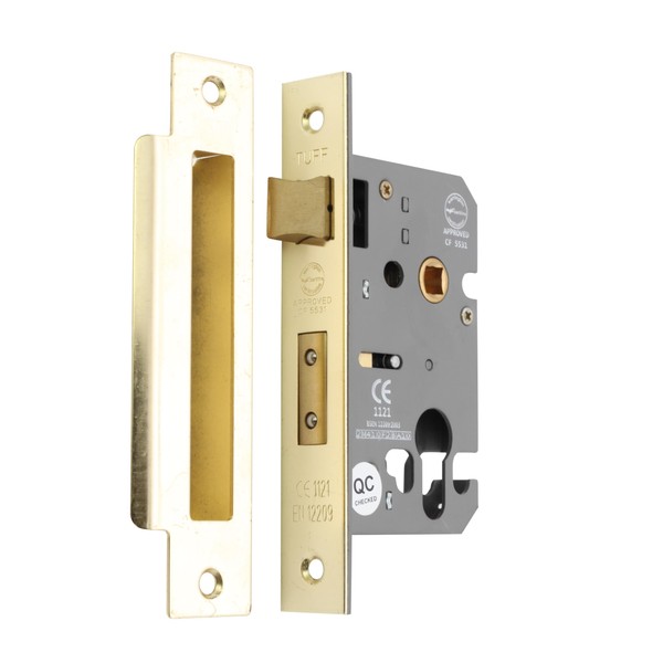 CE Rated-Euro Profile Mortice Door Lever Sash Lock Case Cylinder