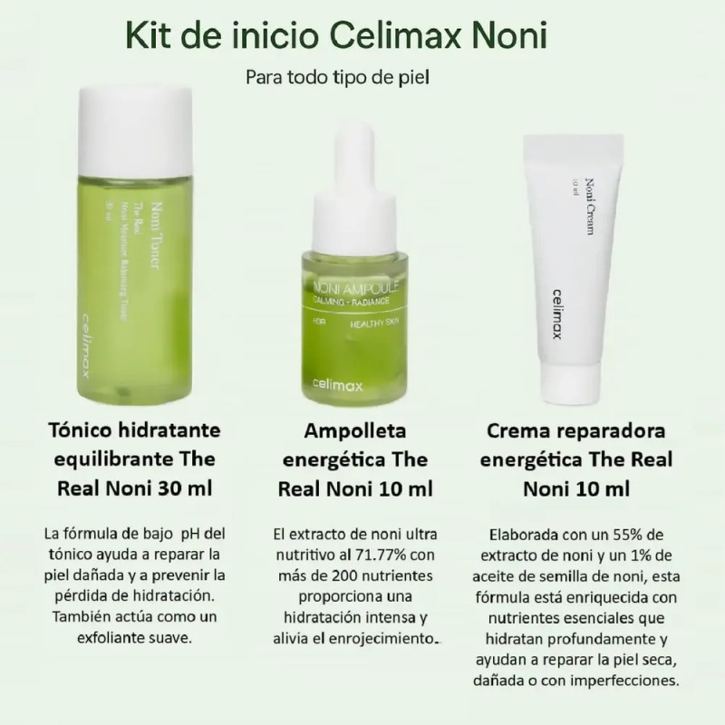 Kit De Inicio Noni Celimax 3 Piezas + Regalito Sorpresa