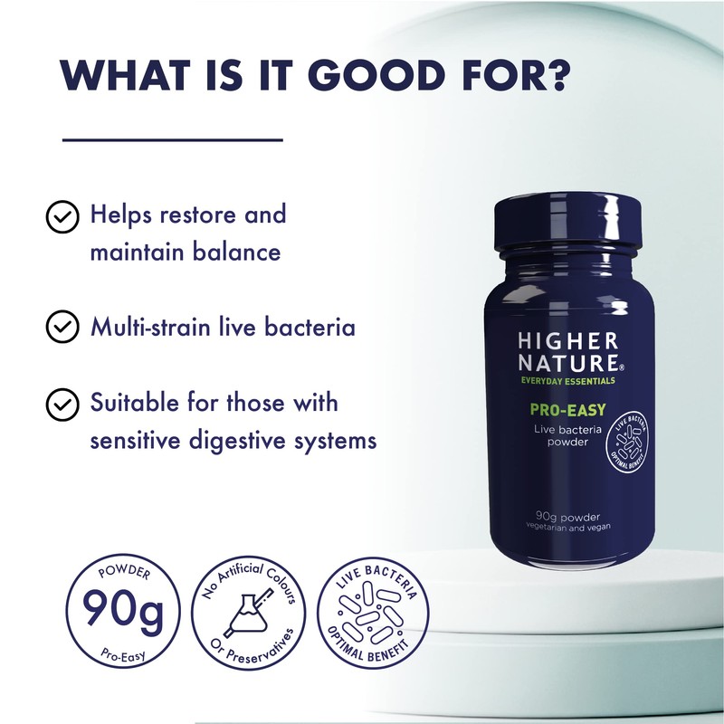 Higher Nature - Pro-Easy - Multi-Strain Live Bacteria Powder -