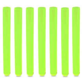 16x150mm Test Tubes, PS Plastic, Round BTM, 20ml Vol, Neon Green, Karter Scientific 400F2 (Pack 100)