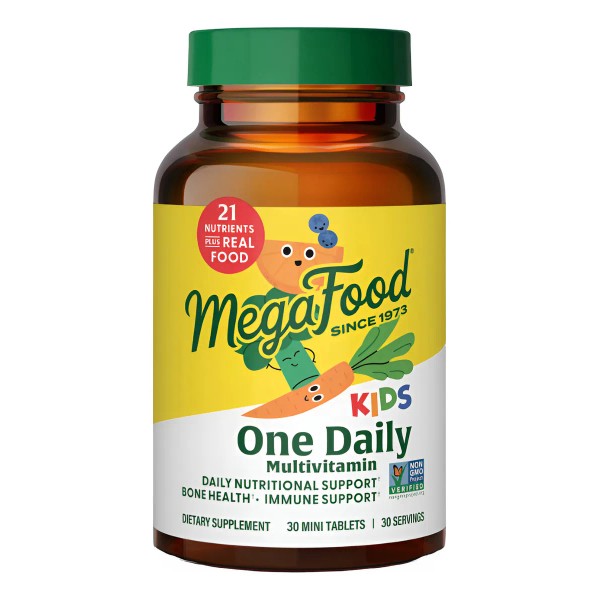 Megafood Multivitamínico One Daily Para Niños 30tabs Sabor Sin Sabor