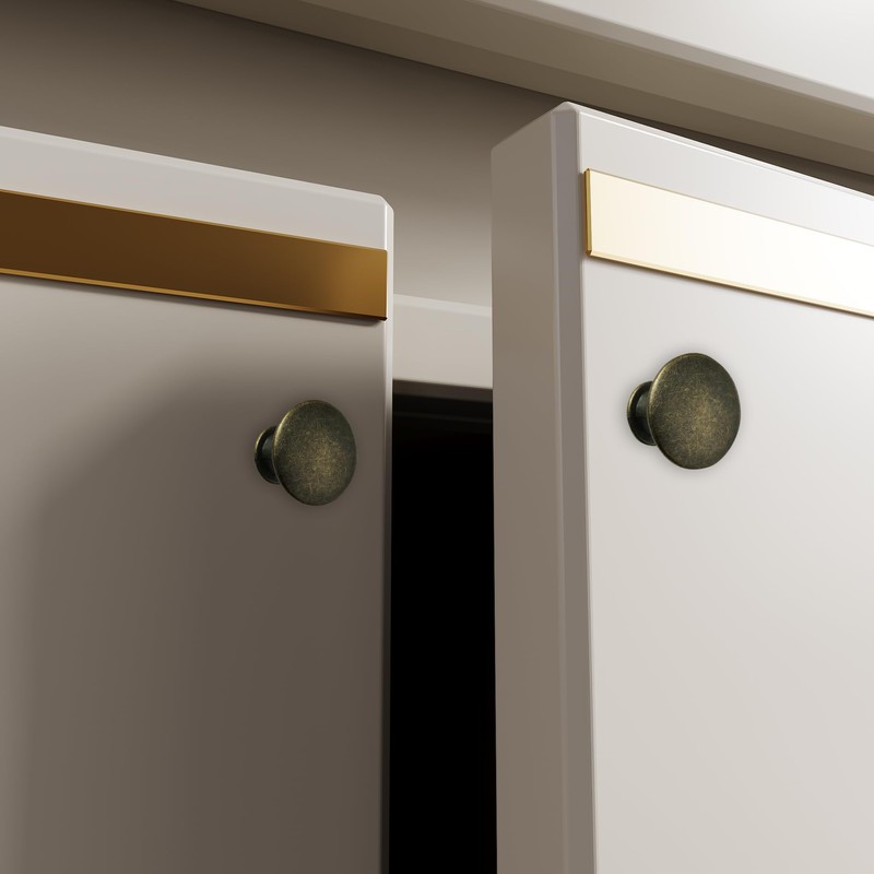 Anhoer 12PCS Kitchen Cupboard Knobs 30MM Kitchen Door Knobs Mushroom