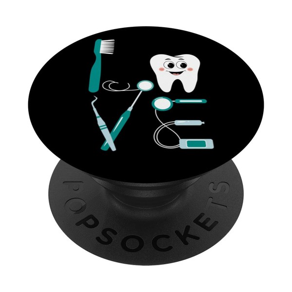 Fun Toothbrush and Floss Dental Love Design for Smile Care