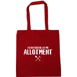 Hippowarehouse I'd Rather Be at My Allotment Tote Shopping Gym Beach Bag 42cm x38cm, 10 litres