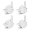 FabiMax 3117 Parquet Wheels Set (4 Pieces) with Brake for