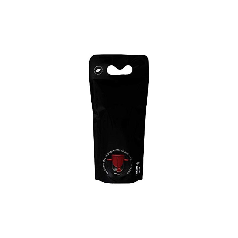 Astrapouch 750mL Black Wine Pouches (12 pack) - Eco-Friendly Wine