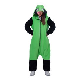 Saniplaycos Green Hoodie Cosplay Pajamas Inspired Kigurumi Costume Onesie for Women