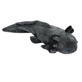 unsnurnoch Realistic Grey Axolotl Plush 18", Soft Salamander Stuffed Animal, Cute Plush Doll for Kids Aninal Lovers, Creative Room Décor,Ideal Presnet Birthday Chirstmas Festival