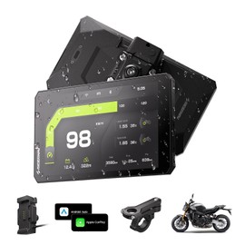 R7X - visualización inalámbrica para motocicleta, Apple CarPlay y Android, cuna de liberación rápida (comodidad estilo BMW), visualización de 7 pulgadas, 1200 Nits de 60 fps, IP69K