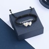 constantlife Double Heart Cremation Bracelet for Ashes Stainless Steel Urn