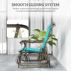Outsunny Outdoor Glider Chair, Gliders for Outside Patio with Steel