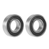 sourcing map 2 Pcs 6003-2RS Deep Groove Ball Bearing 17x35x10mm