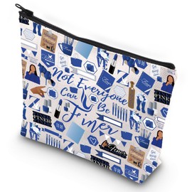 G2TUP - Bolsa de maquillaje de paloma azul y blanco, no todos pueden ser finos, bolsa de maquillaje griega, No todo el mundo nuevo, Cualquiera