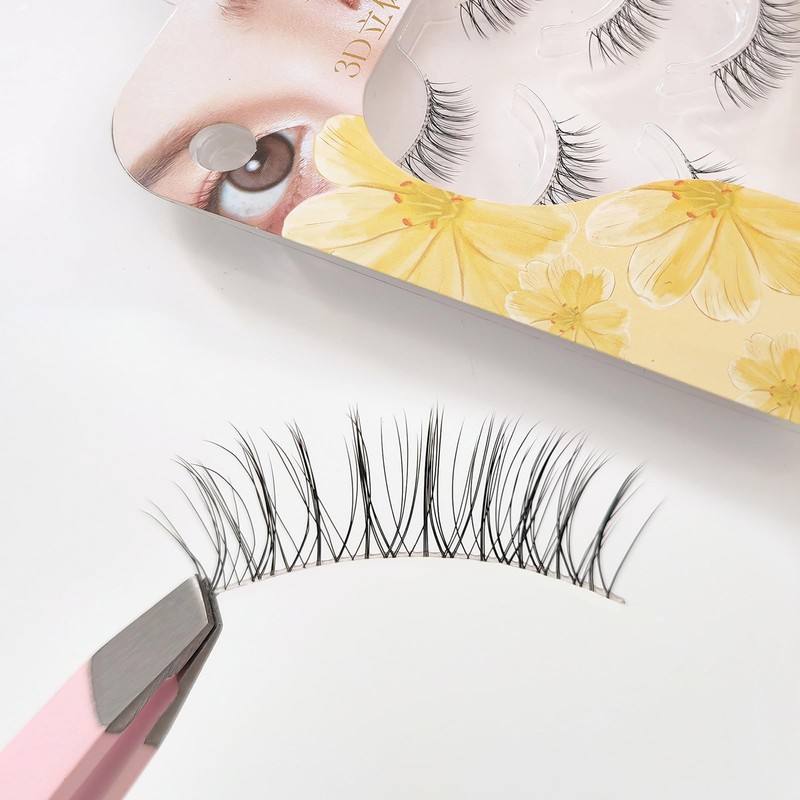 CLEAREYELASH Natural 3D 3D Matsueku False Eyelashes 3 Pairs (S01