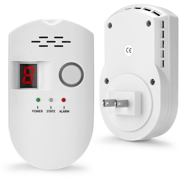 HSTMYFS Natural Gas Leak Detector, Plug-in Propane Natural Gas Detector