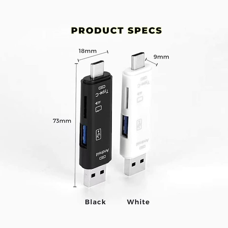 5 in 1 Multifunction Card Reader Compatible with Vivo Y200e