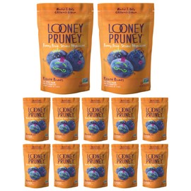 Looney Pruney Organic Pitted Dried Prunes for the Entire Family | Always California-Grown | Kosher | No Added Sugar & No Preservatives (12 pack)