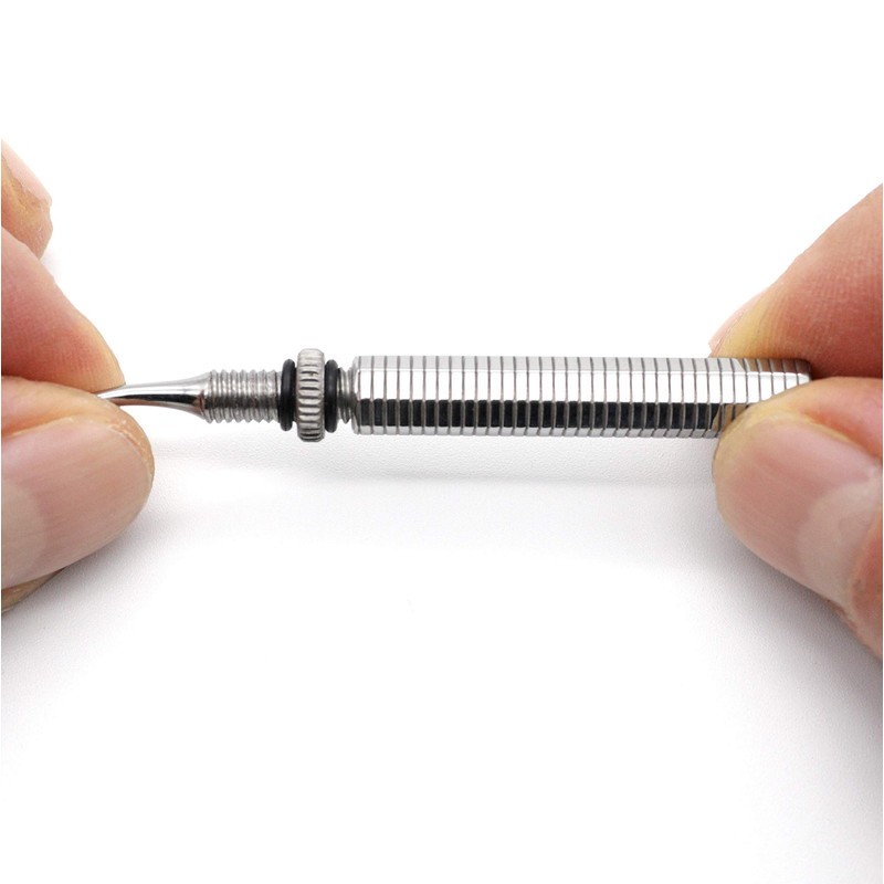 Remos Toothpick with Curved Unscrewable Tip - Stainless Steel 5