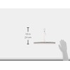 iDesign Zia Metal and Plastic Bathroom Squeegee for Shower, Glass