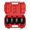 Mayouko 4PCS 1/2" Drive Spindle Axle Nut Impact Socket Set,