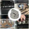2025 Upgraded 5 Pack WB03X24818 Stainless Steel Stove Knob -