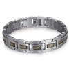 RainSo Scorpion Claw Men's Stainless Steel Magnetic Bracelet - Silver