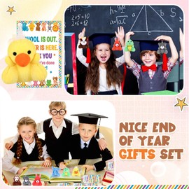 Roowest 24 Sets End of The Year Student Gifts Graduation Mini Stuffed Animal with Cards of 2026 Bulk Gifts from Teacher Preschool Kindergarten Classroom Reward Favor Gift (Animals)