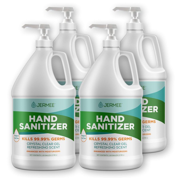 JERMEE Moisturizing Hand Sanitizer Gel, 70% Alcohol - Kills 99.99%