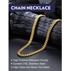 Bandmax 14K Gold Plated Cuban Link Chain Choker for Men