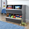 Badger Basket Two Bin Stackable Toy Storage Cubby Organizer -