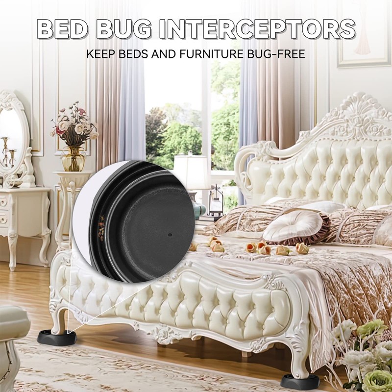 Bed Bug Interceptors with Anti Skid Pads | Bed Bug
