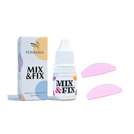 PERMANIA Korean Lash Lift Powder, Super Mix Eyelash Perm Solution Achieve Glue-free for Lash Lift, Salon Use (with Flat Shields)