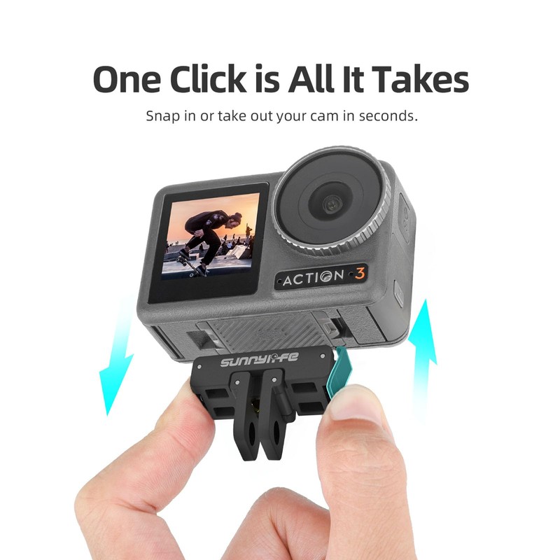 Magnetic Quick Release Adapter Mount Compatible with DJI Action 4/3/2,
