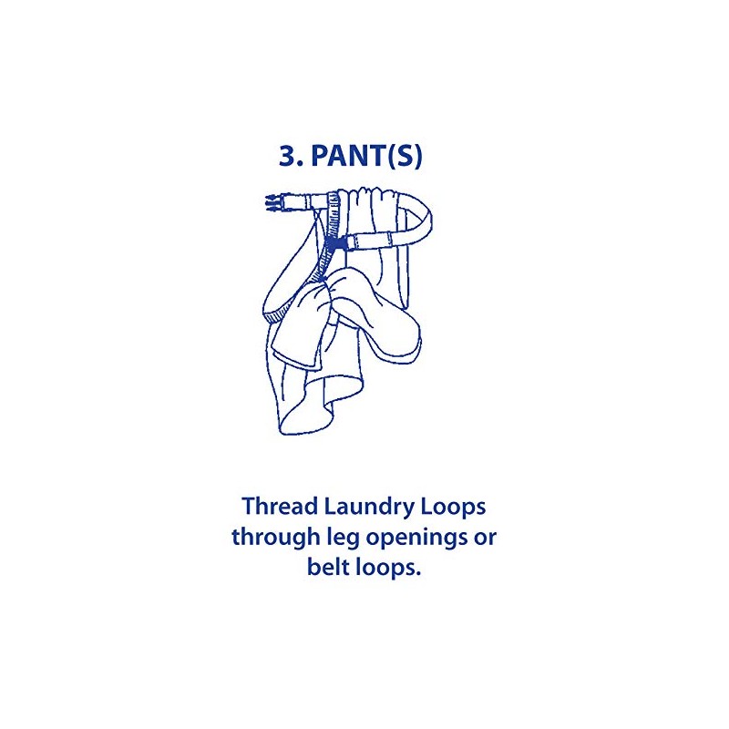 Laundry Loops with Sock Snare, Premium Grey Laundering Strap