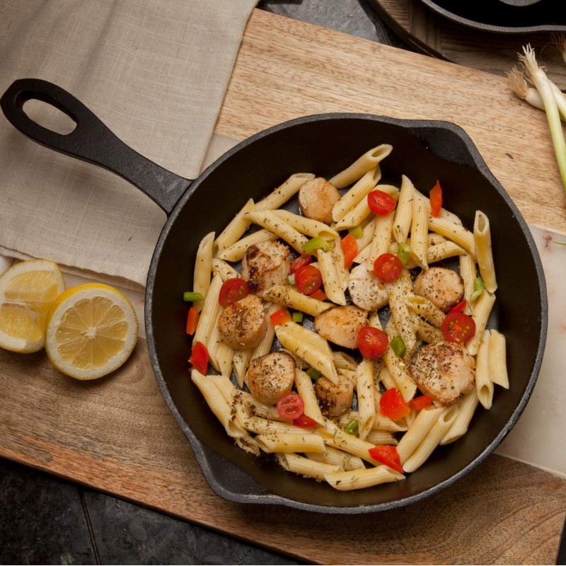 Bayou Classic 7451 Cast Iron Skillet Set, 10-Inch and 12-Inch,